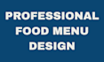 design a professional food bar menu