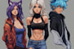 create anime chibi character illustration