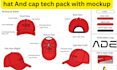 design custom hat and cap with tech pack and mockup