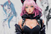 draw anime character in soft pastel style
