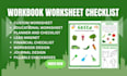 design, redesign custom workbook worksheet planners journal checklist template