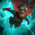 illustrate a superhero comic cover art