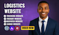 create logistics website, trucking, freight, dispatch cargo, transport website