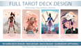 design a unique full tarot deck with box and guidebook