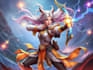 shape stunning dnd fantasy rpg character paintings with cosmic elements