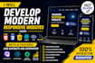 develop a custom responsive website with ai