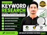 do SEO keywords research and on page optimization