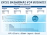 create a clean excel dashboard with KPI, charts and reports