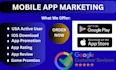 do android mobile app promotion, game promotion, app install