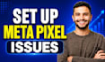 set up facebook pixel, fix tracking issues, business manager