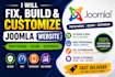 fix, build a professional, secure joomla website