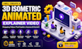 create a 3d isometric animated explainer video