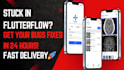 fix flutterflow app bugs, firebase issues and API errors