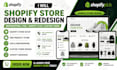 design redesign shopify plus website dropshipping store pod custom theme design