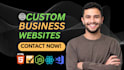 build business websites as a frontend web developer