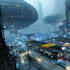 design environment concept art, sci fi illustration