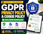 write gdpr privacy policy and cookie policy for your website