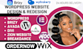 design wordpress website using elementor pro avada brizy breakdance wpbakery seo