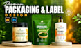 do premium packaging design, product label, box package, pouch bag design