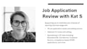 support UK job applicants with improving their applications