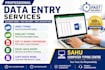 do data entry, hindi typing, english typing