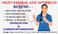write a professional healthcare resume