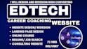 build edtech website, career coaching website consulting edtech website redesign
