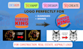do excavation, construction, real estate, business and asphalt logo