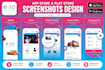 design app store images, playstore images or graphics