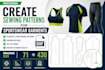 create sewing patterns for sportswear garments grading dxf
