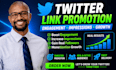 promote twitter link to increase engagement impression followers monetization