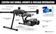 design custom uav gimbal mounts and payload integration systems