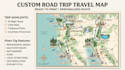 create travel map, tourist map, route map, illustrated guide map design
