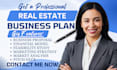 write a real estate business plan, financial model, and feasibility study