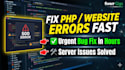 fix urgent websites or PHP or server issues in a few hours
