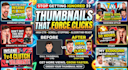 design engaging, clickbait youtube thumbnails