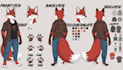 create furry reference sheet fursona anthro oc furry character design