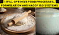 optimize food processes, formulation and haccp iso systems