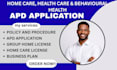do apd application, policies, and licensing for group homes
