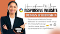 design or redesign webador website, hostinger, wordpress, squarespace website