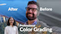 do professional video color grading and color correction