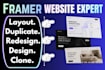 design redesign clone fix or duplicate your framer website fast framer expert