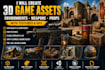 create 3d game assets game environments weapons game props with textures gfx