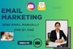 send emails manually one by one for outreach and marketing