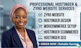 build carrd zyro website design woocommerce store host on hostinger