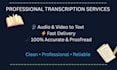 transcribe video and audio to text