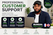 provide bilingual french  english customer service support