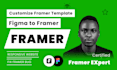 convert figma to framer, customize framer template, framer