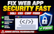 patch security vulnerabilities in your web application