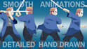 create 2d hand drawn frame by frame animation